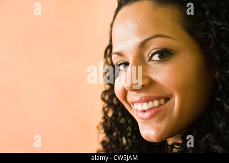 Porträt einer Frau, Lächeln Stockfoto