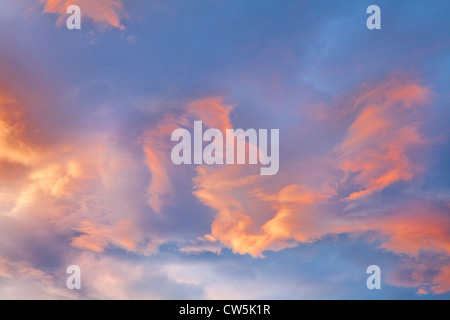 Wolken in den Himmel, Hood Canal, Dabob Bay, Seabeck, Washington State, USA Stockfoto