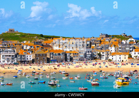 Bucht von St. Ives, Cornwall, UK Stockfoto