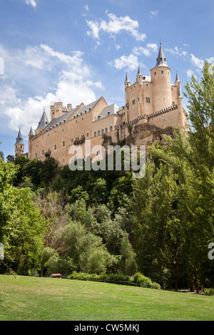 Alcazar Burg, Segovia, Spanien, Europa. Stockfoto