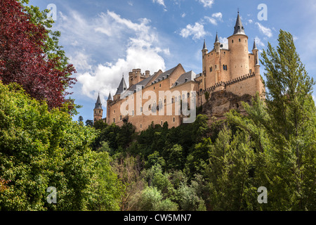 Alcazar Burg, Segovia, Spanien, Europa. Stockfoto