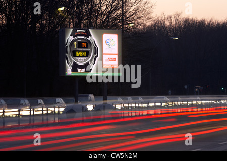 Berlin - Werbung der Uhrenhersteller Casio World Cup 2006 Stockfoto