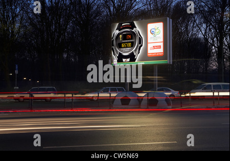 Berlin - Werbung der Uhrenhersteller Casio World Cup 2006 Stockfoto