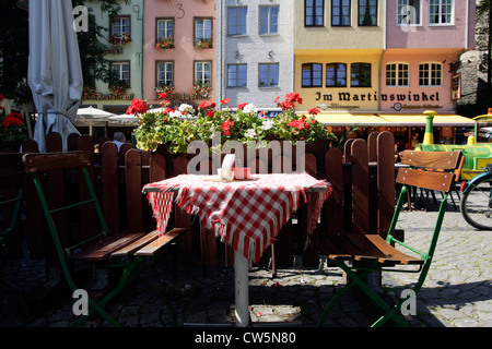 Köln, Restaurants in der Altstadt Stockfoto