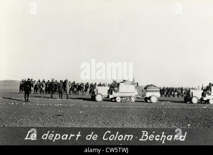 La Croisière Noire Citroën: le Départ de Colom-Bechard Stockfoto