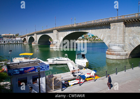 Die London Bridge in Lake Havasu City, Arizona, USA. Stockfoto