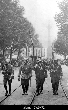 Weltkrieg I. Bastille Day Parade, 14. Juli 1917 Stockfoto