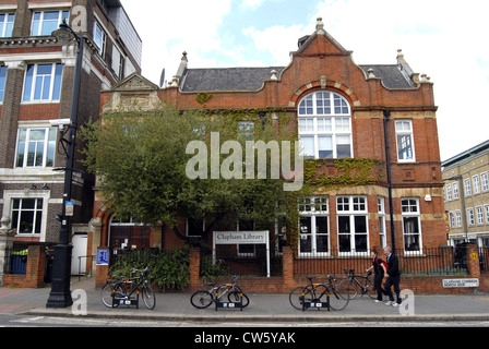 Alte Clapham Common Library, jetzt Omnibus Theater Stockfoto