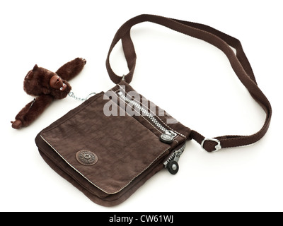 Designer-Handtasche mit Affe Schlüssel-Anhänger von Kipling von Belgien Stockfoto