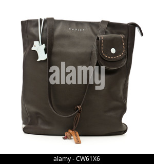 Radley Designer Lederhandtasche Marke Hund "Scottie" (Scottish Terrier) Stockfoto