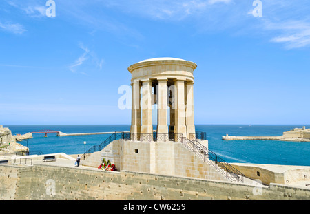 Belagerung Bell Kriegerdenkmal in Valletta Stockfoto