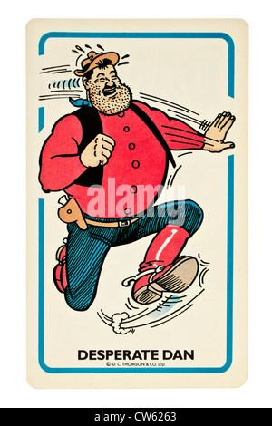 Desperate Dan-Karte aus dem Dandy Card Game von D.C. Thomson & Co Ltd Stockfoto