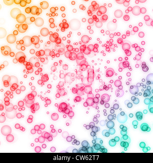 Fantastische leistungsstarke blasen Hintergrund design Illustration Stockfoto