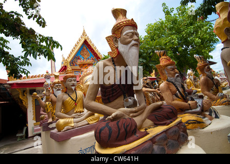 Pho Khae Statuen. Wat Bang Phra. Nakhon Chaisi. Thailand. Stockfoto