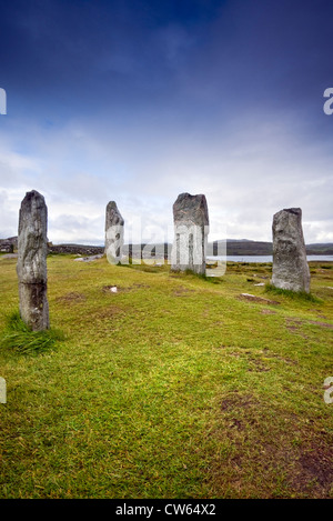 Die Callanish Stones auf der Isle of Lewis auf den äußeren Hebriden Stockfoto