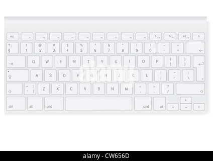 weißen farbigen Mini-Tastatur Stockfoto