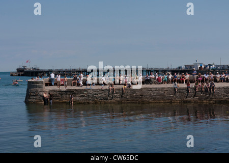 Pier in Swanage, Dorset Stockfoto