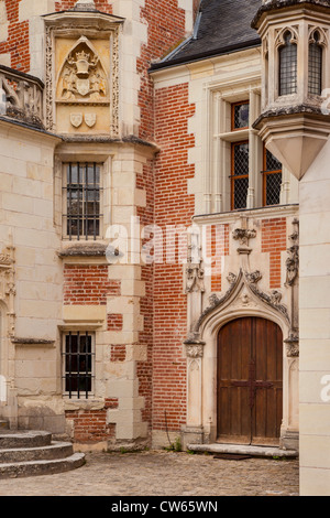 Fronteinstieg, Clos Luce - Leonardo da Vinci Haus in Amboise, Frankreich Centre Stockfoto