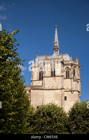 Chapelle Saint Hubert - Grabstätte von Leonardo da Vinci, Amboise Centre Frankreich Stockfoto