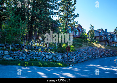 Northstar at Tahoe etwas außerhalb von Truckee, Kalifornien ein Skigebiet und Sommer Erholungsort in der Nähe von Lake Tahoe Stockfoto