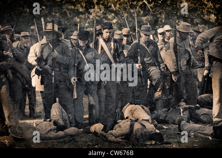 American Civil War Reenactment. Stockfoto