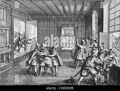 Fenstersturz von Prag Stockfoto