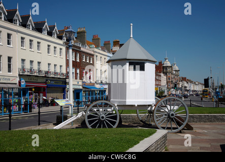 England Dorset Weymouth Modell der alten Maschine benutzt in Weymouth in früheren Zeiten Peter Baker Baden Stockfoto