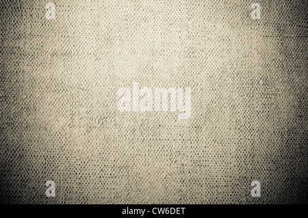 Grau dunkel Leinwandstruktur oder Hintergrund Stockfoto