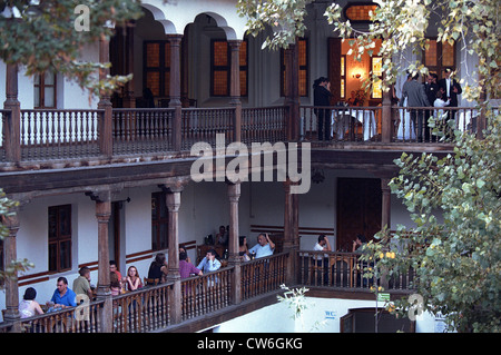 Hof-Hanul Lui Manuc-in Bukarest Stockfoto