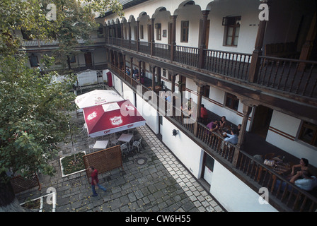 Hof-Hanul Lui Manuc-in Bukarest Stockfoto