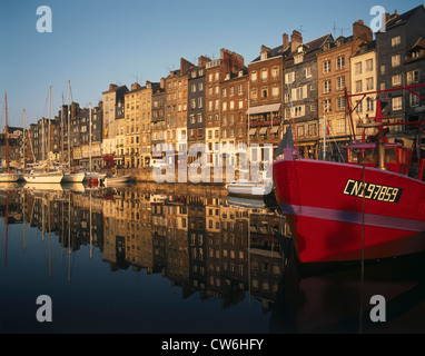 Frankreich Normandie Normandie Honfleur Vieux Bassin Stockfoto