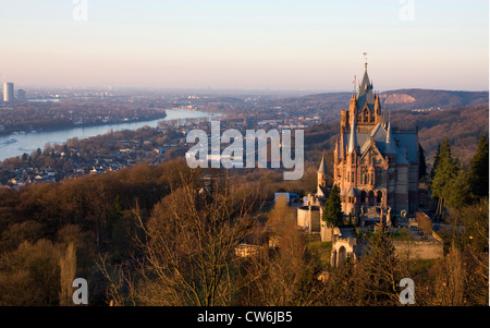 Schloss Drachenburg im Siebengebirge Gebirge, Deutschland, North Rhine-Westphalia, Siebengebirge Stockfoto