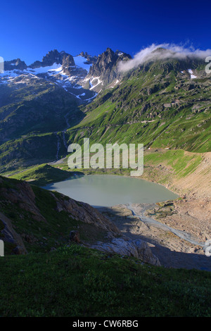 Steinsee, Schweiz, Berner Oberland, Steingletscher, Sustenpass und Stein-Gletscher Stockfoto