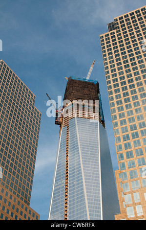 Financial Center Hintergrund Freedom Tower oder Turm ein World Trade Center New York City Manhattan Stockfoto