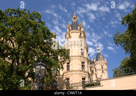 Schweriner Schloss, Schweriner Schloss, detail, Deutschland, Mecklenburg-Vorpommern, Schwerin Stockfoto