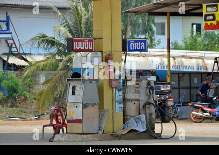 Tankstelle in Siem Reap, Kambodscha Stockfoto