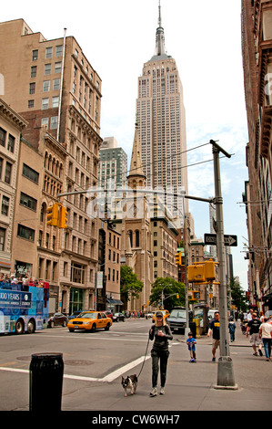 New York City Manhattan Empire State Building Manhattan New York City Vereinigte Staaten von Amerika Stockfoto