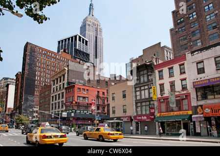 Empire State Building Manhattan New York City, Vereinigte Staaten von Amerika Stockfoto