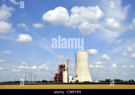 Neubau einer Kohle-Kraftwerk, Deutschland, Nordrhein-Westfalen Stockfoto