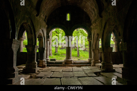 Innenraum der Kloster Sanahin, Armenien Stockfoto