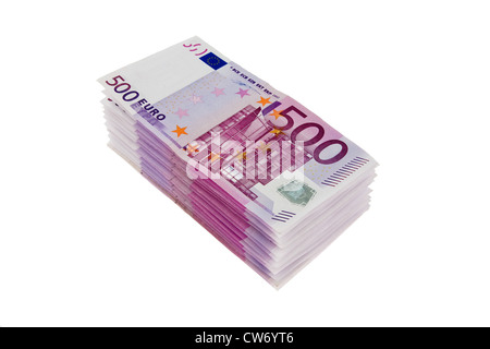 Banknoten der Euro Währung Stockfoto