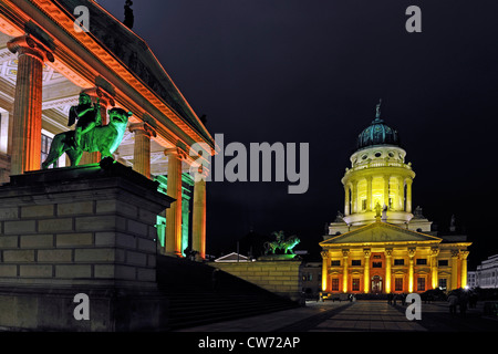 Konzerthaus, auf der linken und der französischen Dom am Gendarmenmarkt, Deutschland, Berlin Stockfoto