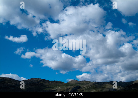 Wandern in Vall de Laguar, Provinz Alicante, Valencia, Spanien Stockfoto