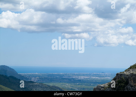 Wandern in Vall de Laguar, Provinz Alicante, Valencia, Spanien Stockfoto