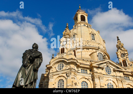 Frauenkirche in Dresden, Deutschland, Sachsen, Dresden Stockfoto