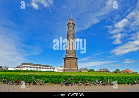 neuer Leuchtturm von Borkum, Deutschland, Niedersachsen, Borkum Stockfoto