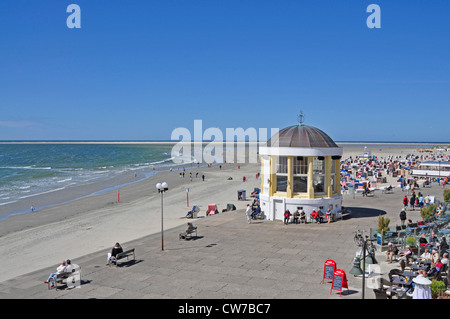 Strand-Promenade auf Borkum, Deutschland, Niedersachsen Stockfoto