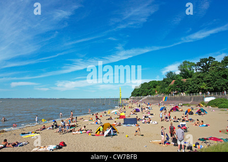 Dangast-Strand, Deutschland, Niedersachsen Stockfoto
