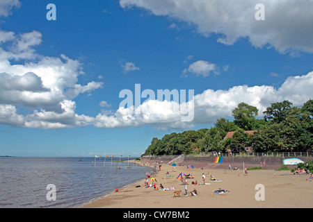 Deutschland, Niedersachsen, Friesland Dangast Strand Stockfoto