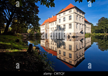 Grabenlöffel Schloss Struenkede, Deutschland, Nordrhein-Westfalen, Ruhrgebiet, Herne Stockfoto